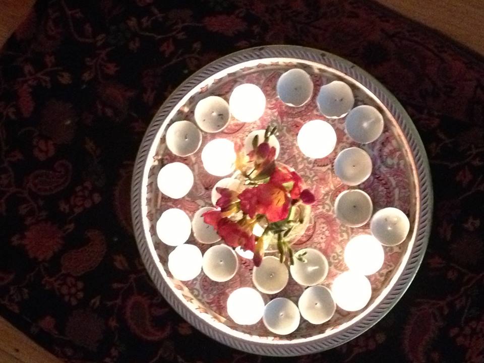 Puja candle photo